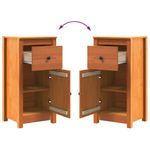 Casa si Gradina - Mobilier - Comode si corpuri - Comode - Bufet Maroniu cerat 39 x 34,5 x 80 cm Lemn de pin masiv - Infinity.ro