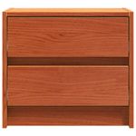 Casa si Gradina - Mobilier - Comode si corpuri - Noptiere - Mese de noptiera Maroniu cerat 40 x 30.5 x 35.5 cm Lemn de pin - Infinity.ro