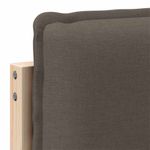 Casa si Gradina - Mobilier - Paturi si accesorii - Accesorii paturi - Tablie de pat tapitata Gri natural si deschis 180 cm Lemn de pin masiv - Infinity.ro