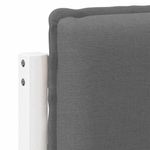 Casa si Gradina - Mobilier - Paturi si accesorii - Accesorii paturi - Tablie de pat tapitata Alb si gri deschis 160 cm Lemn de pin masiv - Infinity.ro
