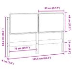 Casa si Gradina - Mobilier - Paturi si accesorii - Accesorii paturi - Tablie tapitata Alb si gri deschis 160 cm Lemn de pin masiv - Infinity.ro