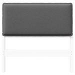 Casa si Gradina - Mobilier - Paturi si accesorii - Accesorii paturi - Tablie tapitata Alb si gri deschis 100 cm Lemn de pin masiv - Infinity.ro