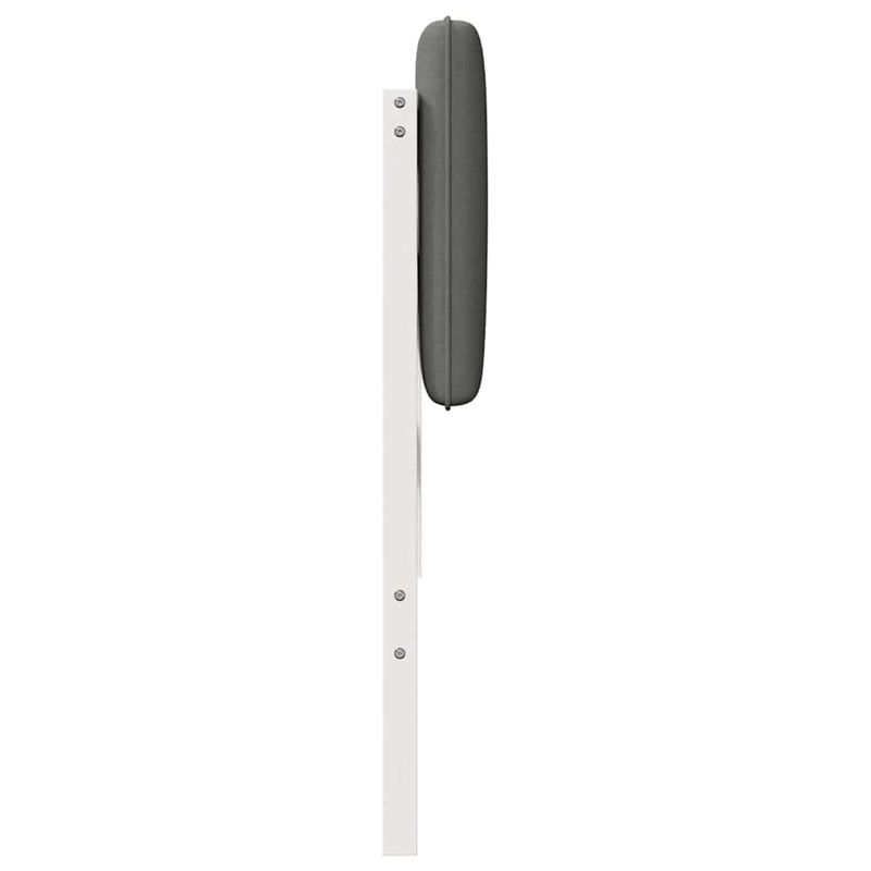 Casa si Gradina - Mobilier - Paturi si accesorii - Accesorii paturi - Tablie de pat tapitata Alb si gri deschis 135 cm Lemn de pin masiv - Infinity.ro