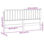 Casa si Gradina - Mobilier - Paturi si accesorii - Accesorii paturi - Tablie de pat tapitata Maro si gri deschis 180 cm Lemn de pin masiv - Infinity.ro