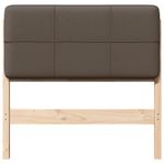 Casa si Gradina - Mobilier - Paturi si accesorii - Accesorii paturi - Tablie de pat tapitata Maro si taupe 100 cm Lemn de pin masiv - Infinity.ro