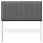 Casa si Gradina - Mobilier - Paturi si accesorii - Accesorii paturi - Tablie de pat tapitata Alb si gri deschis 90 cm Lemn de pin masiv - Infinity.ro