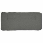Casa si Gradina - Mobilier - Paturi si accesorii - Accesorii paturi - Tablie de pat tapitata Alb si gri deschis 90 cm Lemn de pin masiv - Infinity.ro