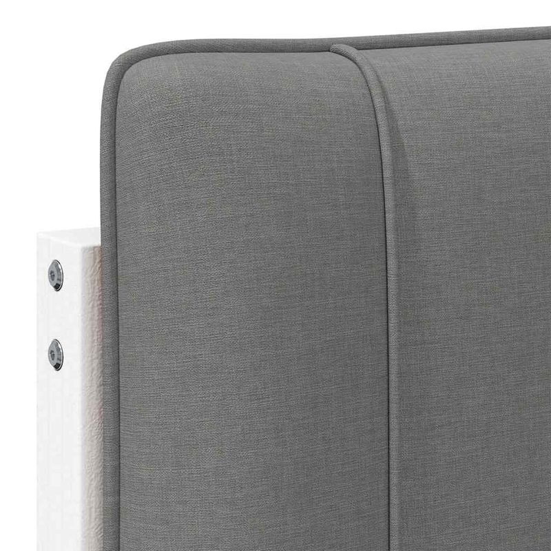Casa si Gradina - Mobilier - Paturi si accesorii - Accesorii paturi - Tablie de pat tapitata Alb si gri deschis 90 cm Lemn de pin masiv - Infinity.ro