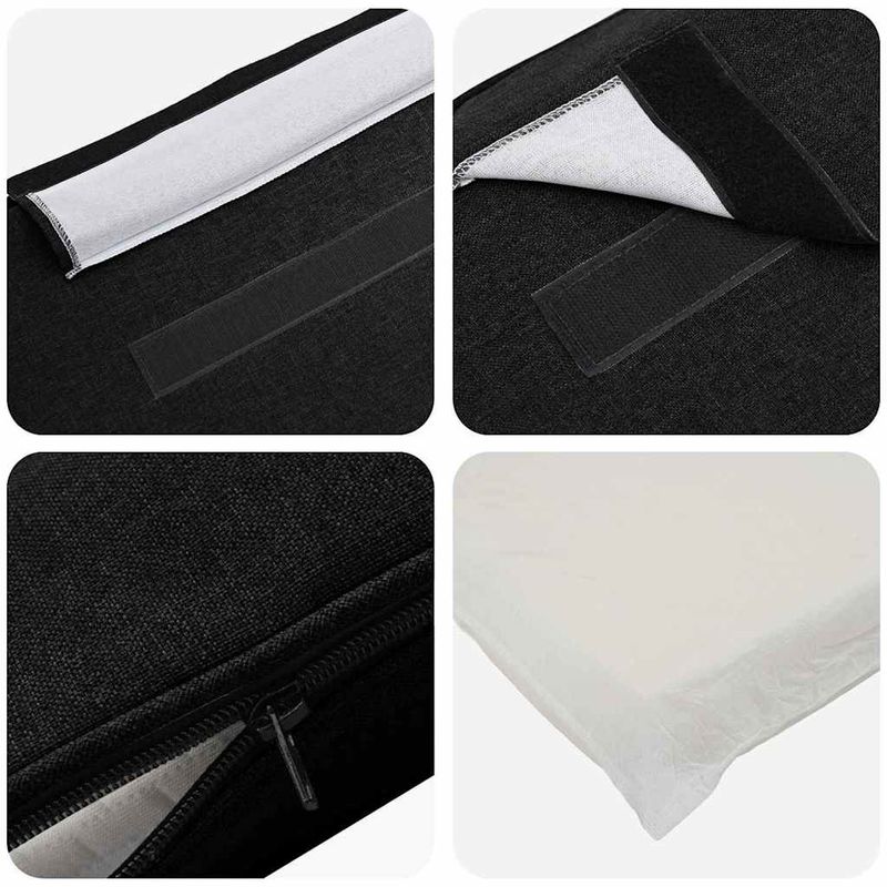 Casa si Gradina - Mobilier - Paturi si accesorii - Accesorii paturi - Tablie de pat tapitata Maro si negru 75 cm Lemn de pin masiv - Infinity.ro