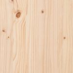 Casa si Gradina - Mobilier - Paturi si accesorii - Accesorii paturi - Tablie de pat tapitata Maro si negru 75 cm Lemn de pin masiv - Infinity.ro