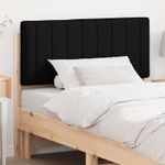 Casa si Gradina - Mobilier - Paturi si accesorii - Accesorii paturi - Tablie de pat tapitata Maro si negru 100 cm Lemn de pin masiv - Infinity.ro