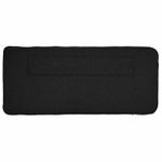 Casa si Gradina - Mobilier - Paturi si accesorii - Accesorii paturi - Tablie de pat tapitata Maro si negru 100 cm Lemn de pin masiv - Infinity.ro