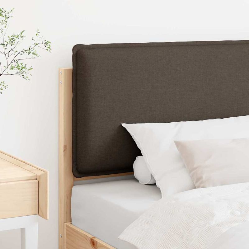 Casa si Gradina - Mobilier - Paturi si accesorii - Accesorii paturi - Tablie de pat tapitata Gri natural si deschis 75 cm Lemn de pin masiv - Infinity.ro