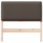Casa si Gradina - Mobilier - Paturi si accesorii - Accesorii paturi - Tablie de pat tapitata Gri natural si deschis 75 cm Lemn de pin masiv - Infinity.ro