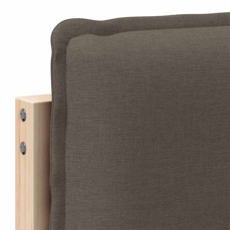 Casa si Gradina - Mobilier - Paturi si accesorii - Accesorii paturi - Tablie de pat tapitata Gri natural si deschis 200 cm Lemn de pin masiv - Infinity.ro