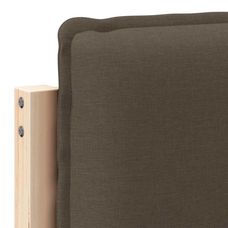 Casa si Gradina - Mobilier - Paturi si accesorii - Accesorii paturi - Tablie de pat tapitata Gri natural si deschis 75 cm Lemn de pin masiv - Infinity.ro