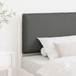 Casa si Gradina - Mobilier - Paturi si accesorii - Accesorii paturi - Tablie de pat tapitata Alb si gri deschis 90 cm Lemn de pin masiv - Infinity.ro