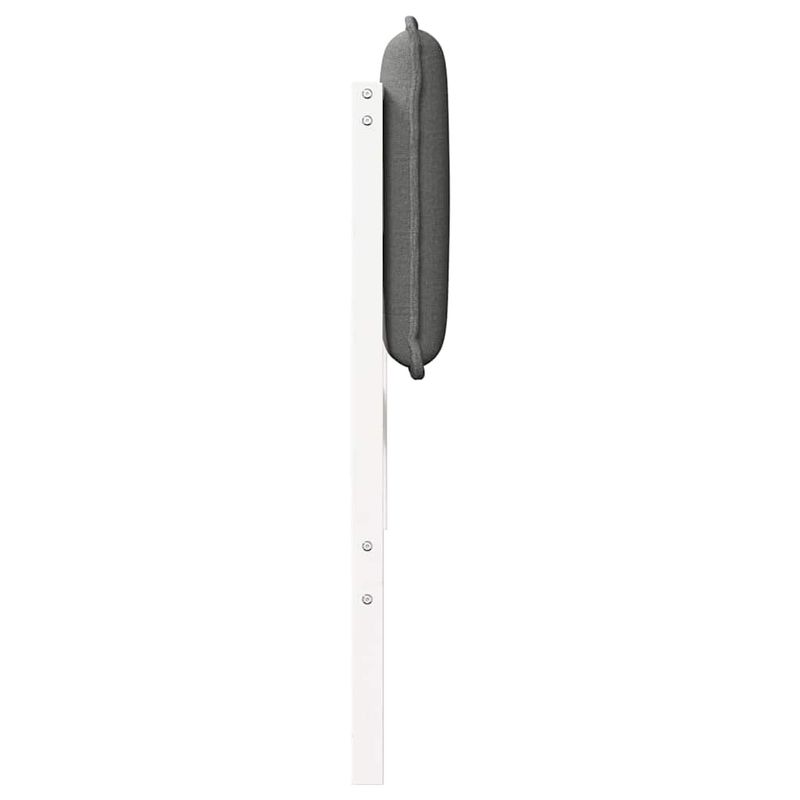 Casa si Gradina - Mobilier - Paturi si accesorii - Accesorii paturi - Tablie de pat tapitata Alb si gri deschis 90 cm Lemn de pin masiv - Infinity.ro