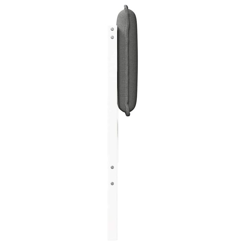 Casa si Gradina - Mobilier - Paturi si accesorii - Accesorii paturi - Tablie de pat tapitata Alb si gri deschis 135 cm Lemn de pin masiv - Infinity.ro