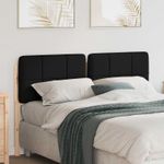 Casa si Gradina - Mobilier - Paturi si accesorii - Accesorii paturi - Tablie de pat tapitata Maro si negru 120 cm Lemn de pin masiv - Infinity.ro