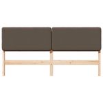 Casa si Gradina - Mobilier - Paturi si accesorii - Accesorii paturi - Tablie de pat tapitata Maro si taupe 200 cm Lemn de pin masiv - Infinity.ro