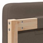 Casa si Gradina - Mobilier - Paturi si accesorii - Accesorii paturi - Tablie de pat tapitata Maro si taupe 200 cm Lemn de pin masiv - Infinity.ro