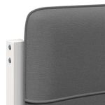 Casa si Gradina - Mobilier - Paturi si accesorii - Accesorii paturi - Tablie de pat tapitata Alb si gri deschis 100 cm Lemn de pin masiv - Infinity.ro