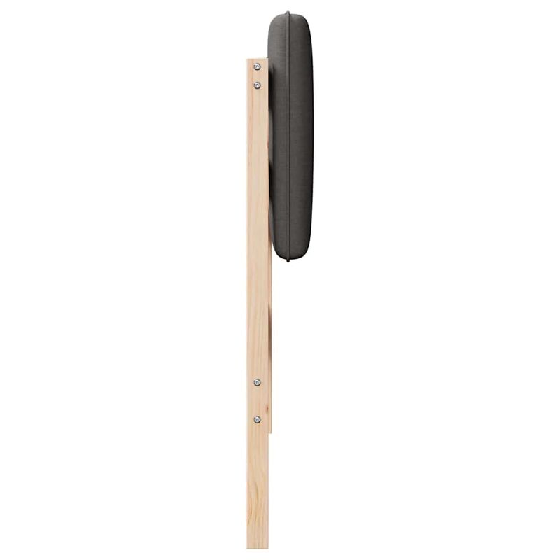 Casa si Gradina - Mobilier - Paturi si accesorii - Accesorii paturi - Tablie de pat tapitata Maro si gri inchis 80 cm Lemn de pin masiv - Infinity.ro