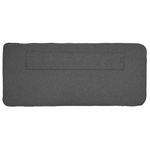 Casa si Gradina - Mobilier - Paturi si accesorii - Accesorii paturi - Tablie de pat tapitata Maro si gri inchis 80 cm Lemn de pin masiv - Infinity.ro