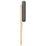 Casa si Gradina - Mobilier - Paturi si accesorii - Accesorii paturi - Tablie de pat tapitata Maro si gri deschis 180 cm Lemn de pin masiv - Infinity.ro
