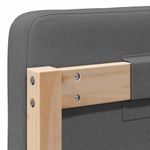 Casa si Gradina - Mobilier - Paturi si accesorii - Accesorii paturi - Tablie de pat tapitata Maro si gri deschis 180 cm Lemn de pin masiv - Infinity.ro