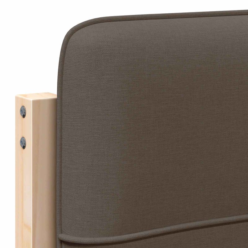 Casa si Gradina - Mobilier - Paturi si accesorii - Accesorii paturi - Tablie de pat tapitata Maro si taupe 80 cm Lemn de pin masiv - Infinity.ro