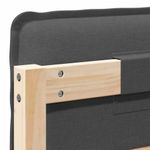 Casa si Gradina - Mobilier - Paturi si accesorii - Accesorii paturi - Tablie de pat tapitata Gri Natural si Inchis 90 cm Lemn de pin masiv - Infinity.ro