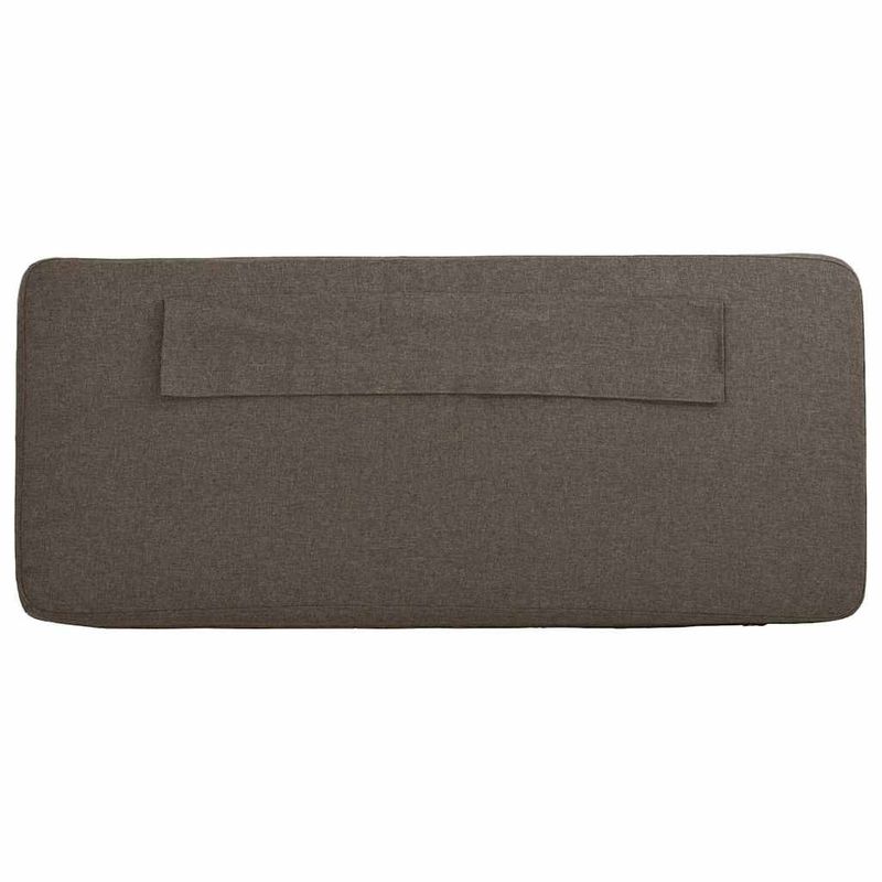 Casa si Gradina - Mobilier - Paturi si accesorii - Accesorii paturi - Tablie de pat tapitata Maro si taupe 140 cm Lemn de pin masiv - Infinity.ro