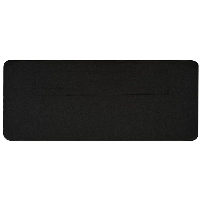 Casa si Gradina - Mobilier - Paturi si accesorii - Accesorii paturi - Tablie de pat tapitata Maro si negru 160 cm Lemn de pin masiv - Infinity.ro