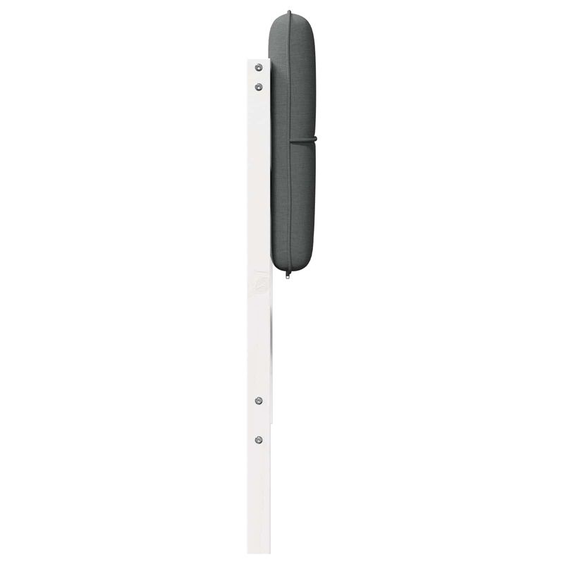 Casa si Gradina - Mobilier - Paturi si accesorii - Accesorii paturi - Tablie de pat tapitata Alb si gri deschis 135 cm Lemn de pin masiv - Infinity.ro