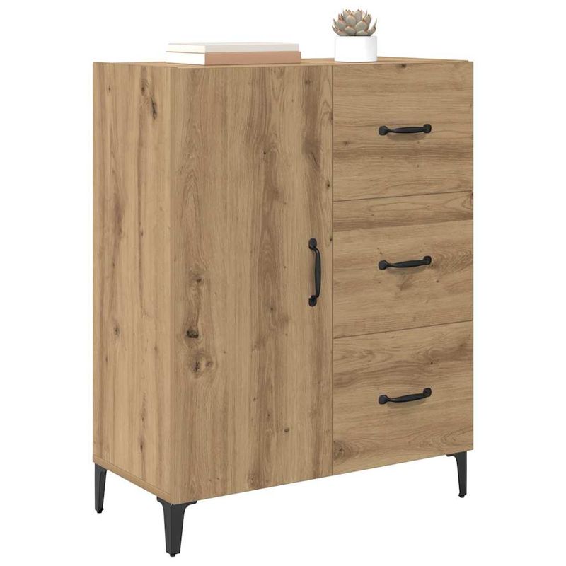 Casa si Gradina - Mobilier - Comode si corpuri - Comode - Bufet Stejar Artizanal 69,5 x 34 x 90 cm Lemn compozit - Infinity.ro