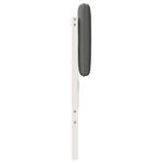 Casa si Gradina - Mobilier - Paturi si accesorii - Accesorii paturi - Tablie de pat tapitata Alb si gri deschis 140 cm Lemn de pin masiv - Infinity.ro