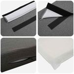 Casa si Gradina - Mobilier - Paturi si accesorii - Accesorii paturi - Tablie de pat tapitata Alb si gri deschis 140 cm Lemn de pin masiv - Infinity.ro