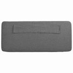 Casa si Gradina - Mobilier - Paturi si accesorii - Accesorii paturi - Tablie de pat tapitata Alb si gri deschis 140 cm Lemn de pin masiv - Infinity.ro