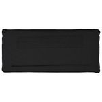 Casa si Gradina - Mobilier - Paturi si accesorii - Accesorii paturi - Tablie de pat tapitata Natural si Negru 160 cm Lemn de pin masiv - Infinity.ro