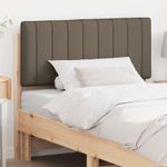 Casa si Gradina - Mobilier - Paturi si accesorii - Accesorii paturi - Tablie de pat tapitata Maro si taupe 100 cm Lemn de pin masiv - Infinity.ro