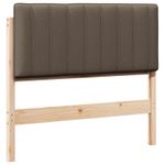 Casa si Gradina - Mobilier - Paturi si accesorii - Accesorii paturi - Tablie de pat tapitata Maro si taupe 100 cm Lemn de pin masiv - Infinity.ro
