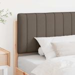 Casa si Gradina - Mobilier - Paturi si accesorii - Accesorii paturi - Tablie de pat tapitata Maro si taupe 100 cm Lemn de pin masiv - Infinity.ro