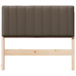 Casa si Gradina - Mobilier - Paturi si accesorii - Accesorii paturi - Tablie de pat tapitata Maro si taupe 100 cm Lemn de pin masiv - Infinity.ro