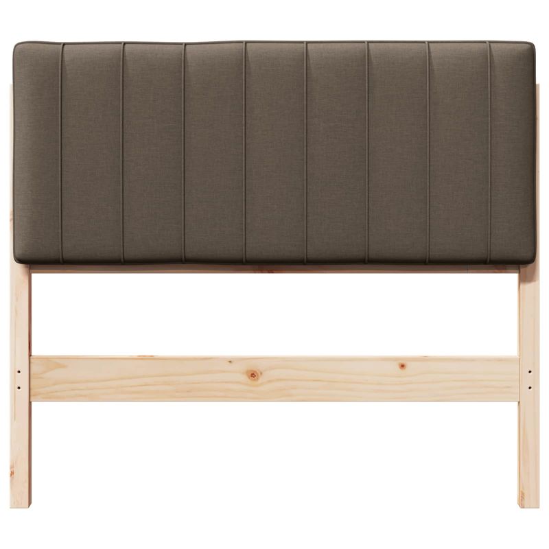 Casa si Gradina - Mobilier - Paturi si accesorii - Accesorii paturi - Tablie de pat tapitata Maro si taupe 100 cm Lemn de pin masiv - Infinity.ro