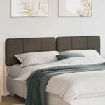 Casa si Gradina - Mobilier - Paturi si accesorii - Accesorii paturi - Tablie de pat tapitata Maro si taupe 180 cm Lemn de pin masiv - Infinity.ro