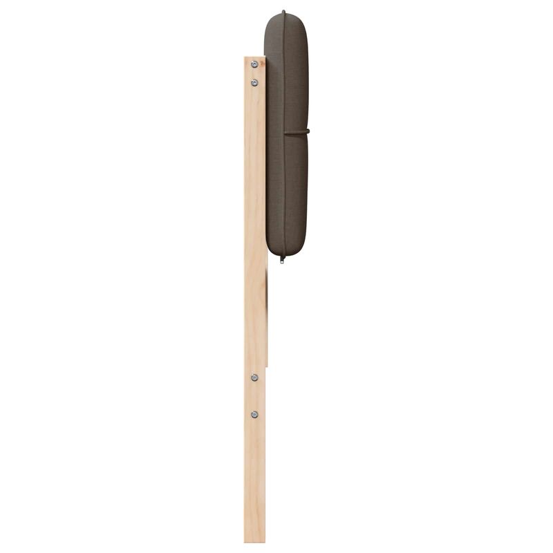 Casa si Gradina - Mobilier - Paturi si accesorii - Accesorii paturi - Tablie de pat tapitata Maro si taupe 180 cm Lemn de pin masiv - Infinity.ro