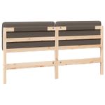 Casa si Gradina - Mobilier - Paturi si accesorii - Accesorii paturi - Tablie de pat tapitata Maro si taupe 180 cm Lemn de pin masiv - Infinity.ro