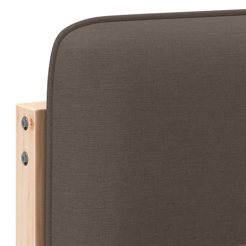 Casa si Gradina - Mobilier - Paturi si accesorii - Accesorii paturi - Tablie de pat tapitata Maro si taupe 180 cm Lemn de pin masiv - Infinity.ro